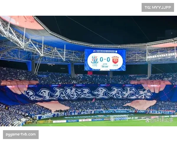 特写镜头：沙尔克球迷在北看台展示巨型TIFO，声援逆境中的球队